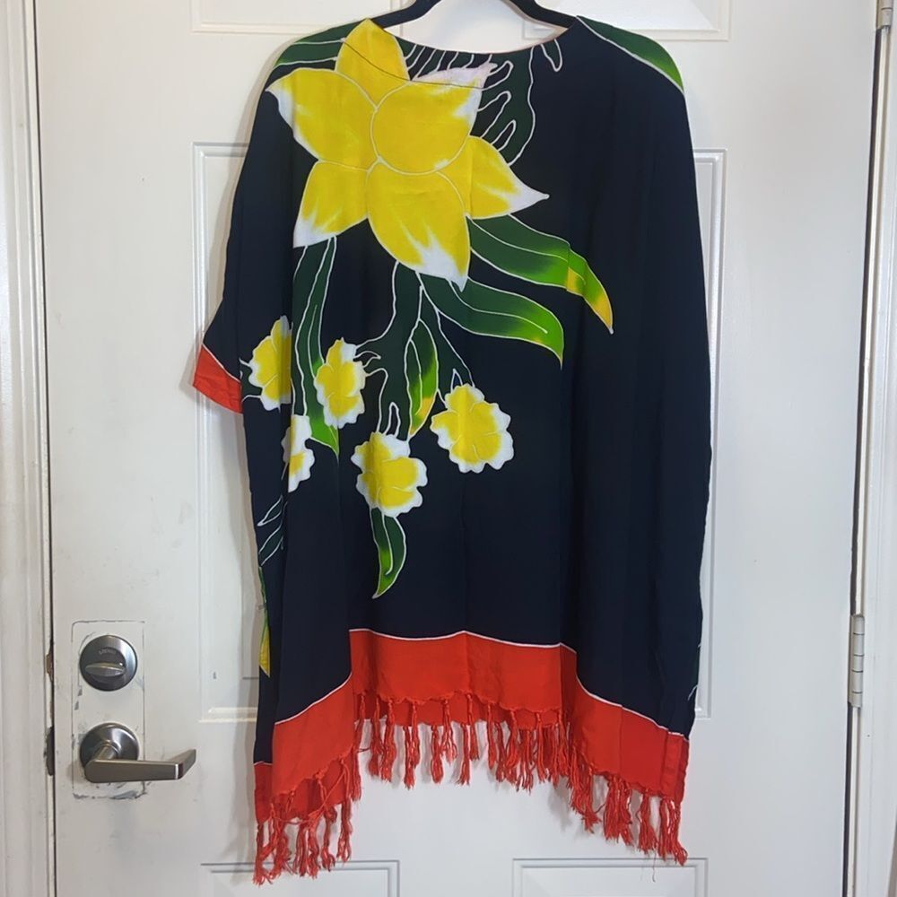 OCEANIA TUNIC HAWAIIAN MADE IN INDONESIA FRIEE SIZE WOMEN TOP
